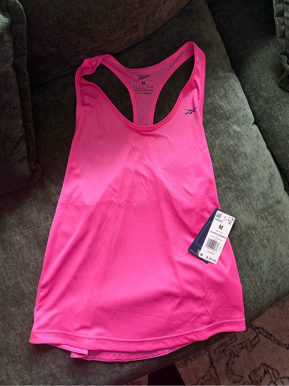 Reebok Women’s Hot Pink Racerback Performance Tank Top